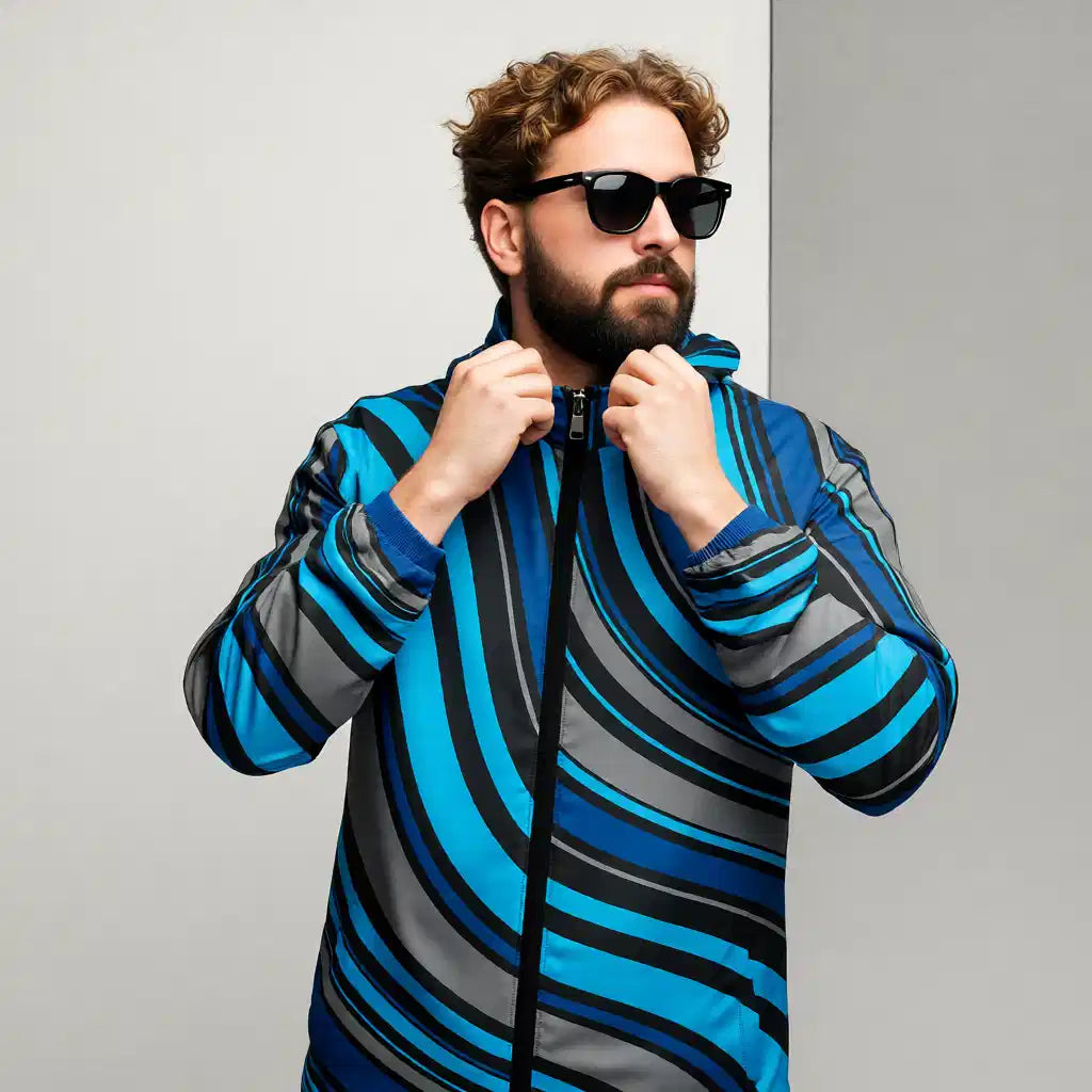 Men’s Stripe Windbreaker
