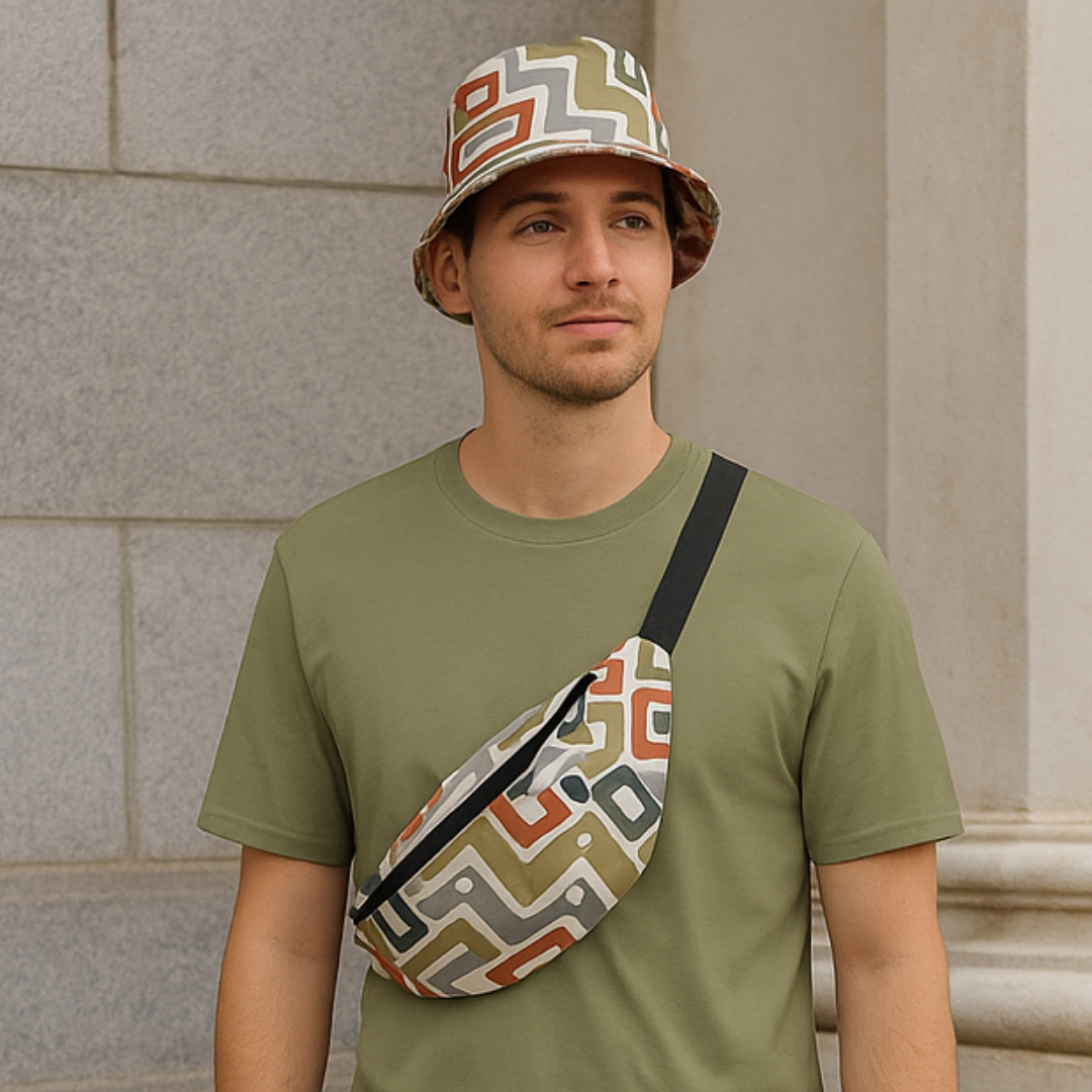 Roof Terracotta Reversible Moisture Wicking Bucket Hat