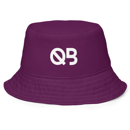 Bundle Deal: Tyrian Purple Reversible Bucket Hat + Abstract Fanny Pack Hip Bum Waist Bag