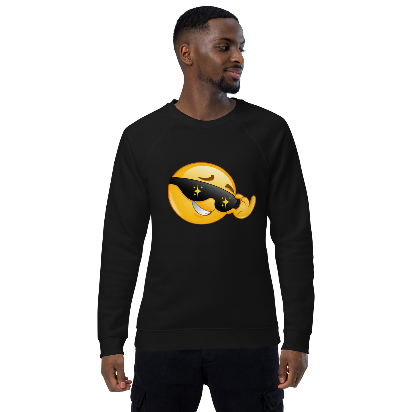 Organic Raglan Emoji Sweatshirt