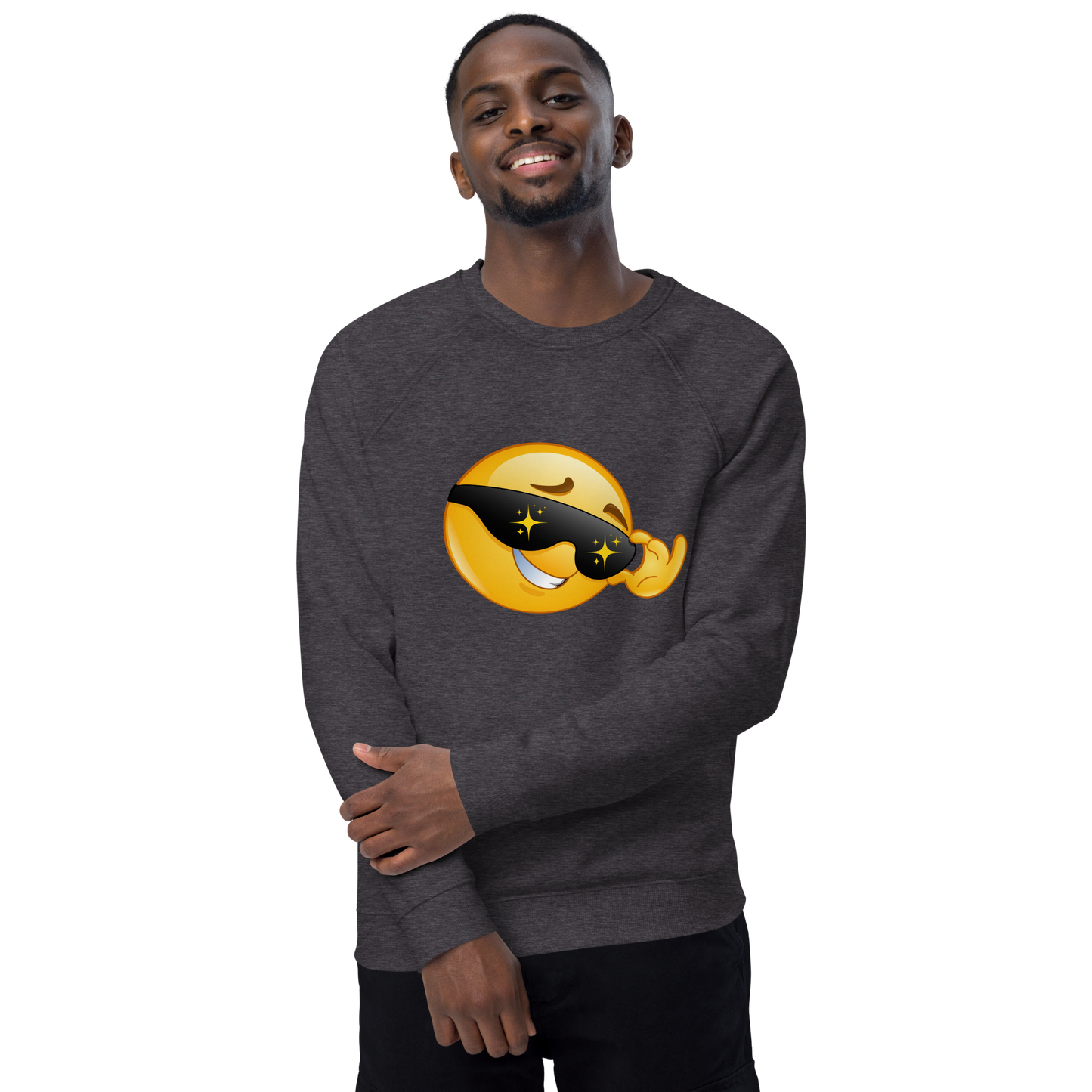 Organic Raglan Emoji Sweatshirt