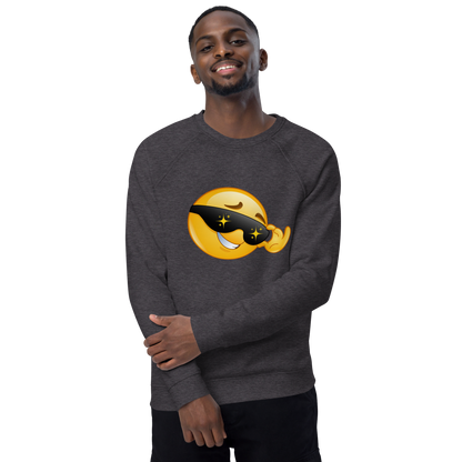 Organic Raglan Emoji Sweatshirt