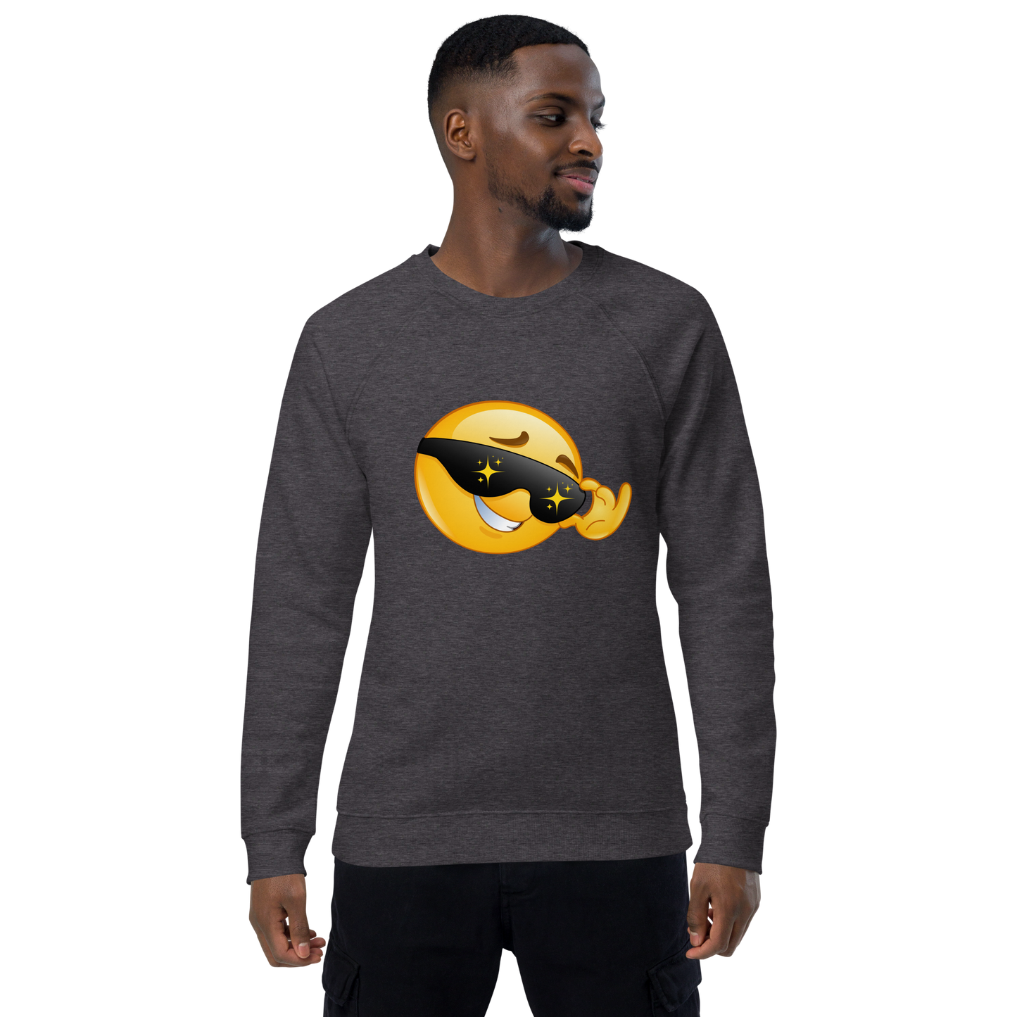 Organic Raglan Emoji Sweatshirt