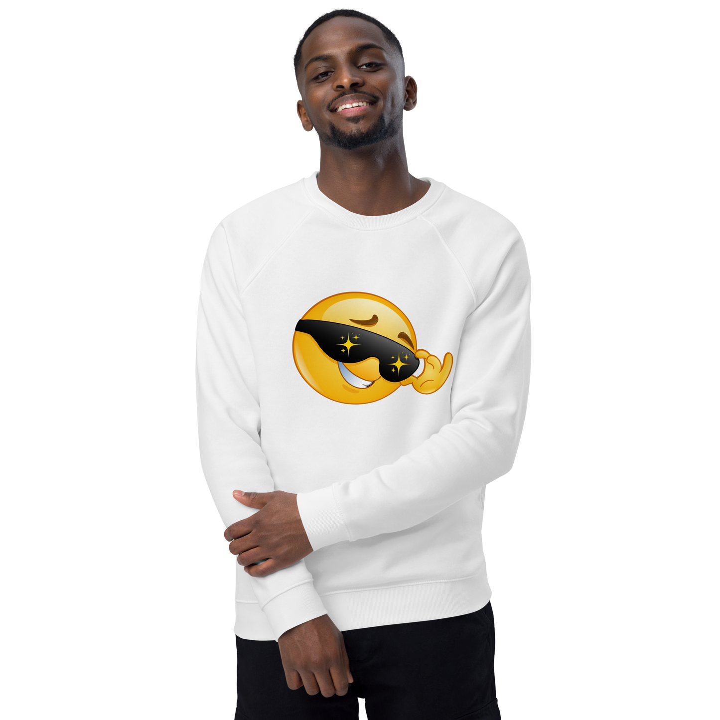 Organic Raglan Emoji Sweatshirt