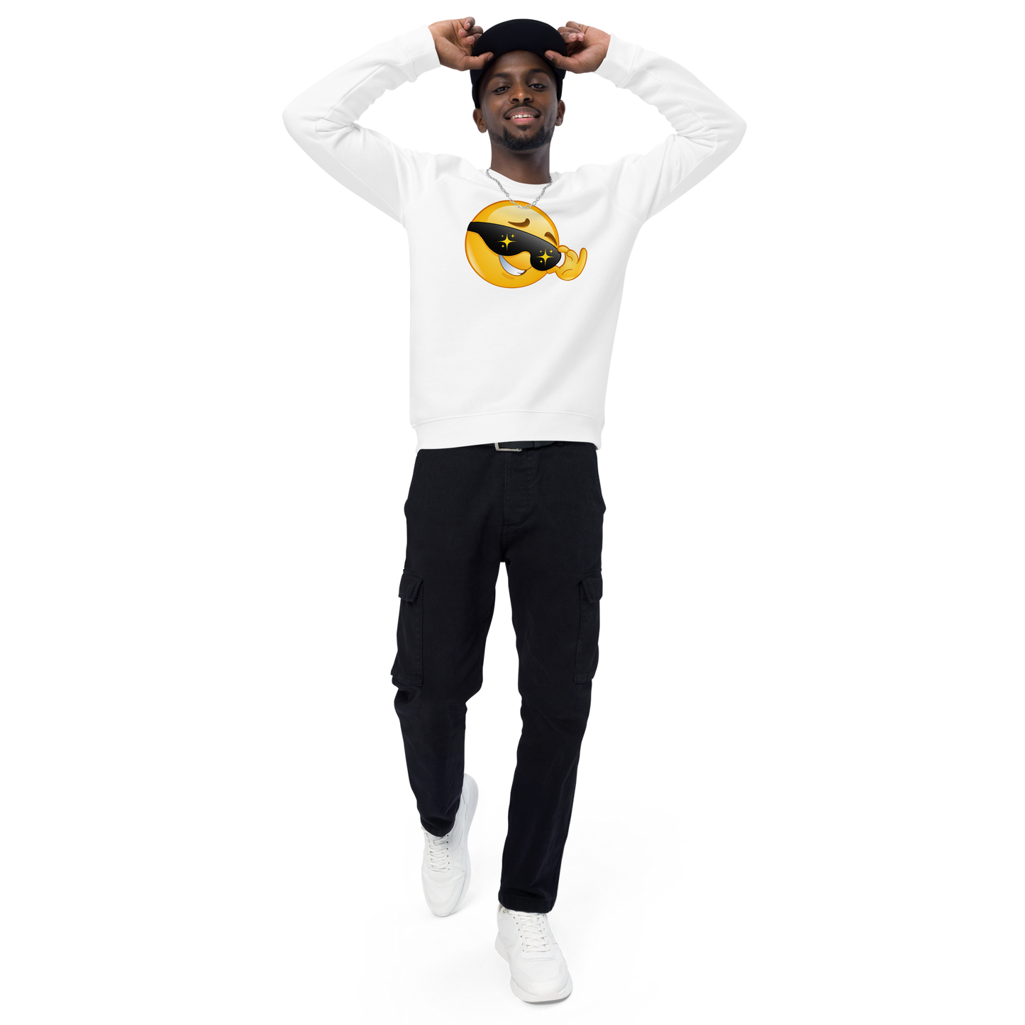 Organic Raglan Emoji Sweatshirt