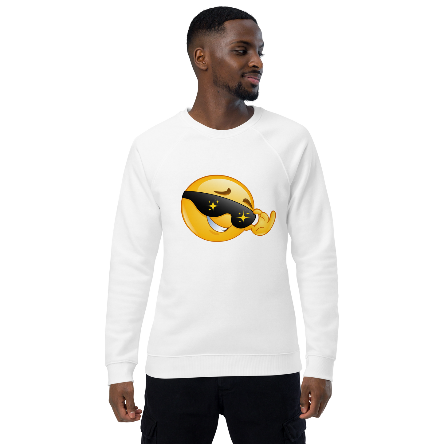 Organic Raglan Emoji Sweatshirt