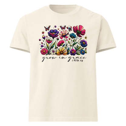 'Grow In Grace'  Inspirational Women's Oversized T-shirt