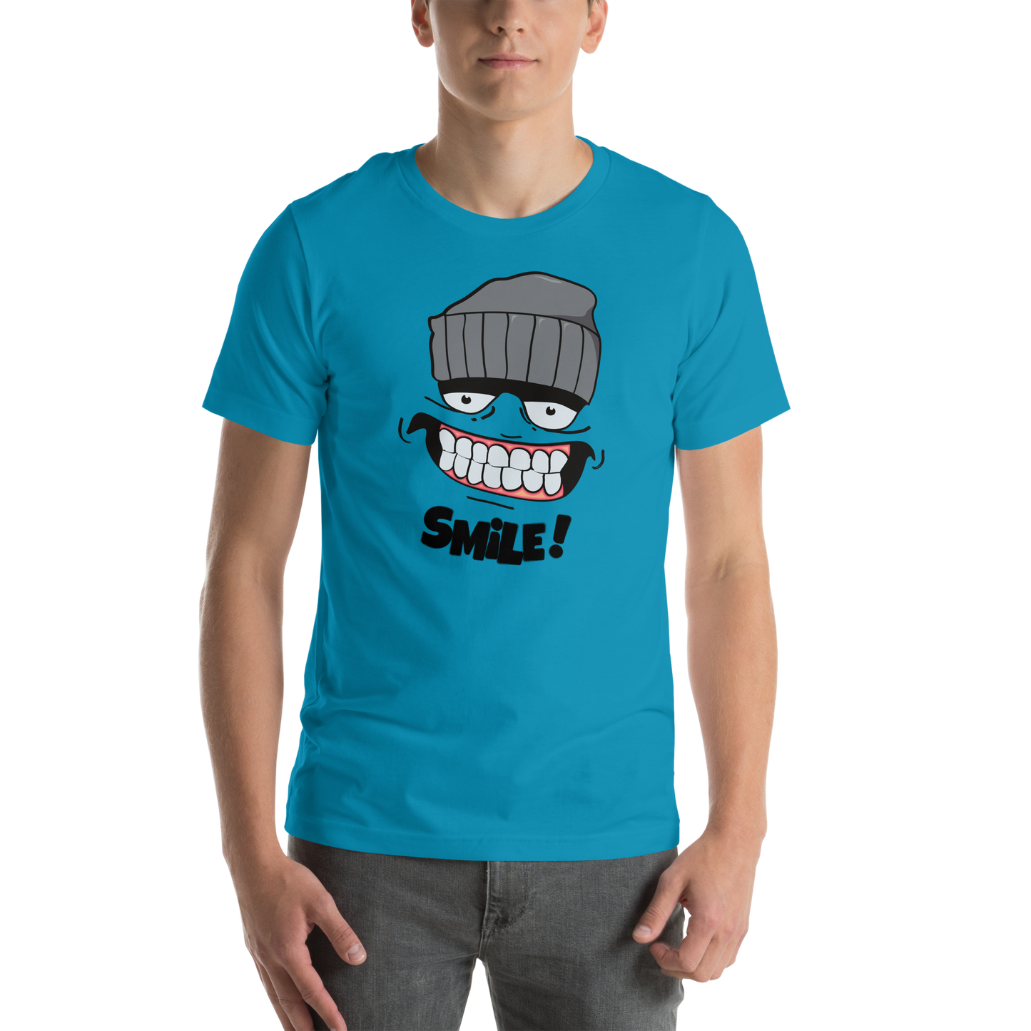 'Smile' Short Sleeve Graphic Streetwear Tee