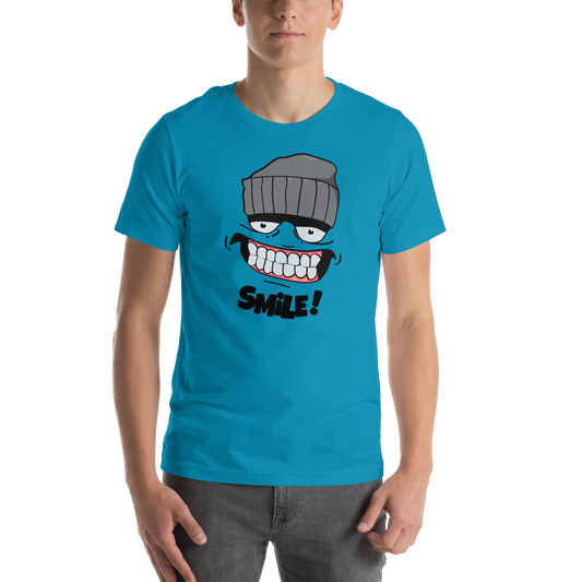 'Smile' Short Sleeve Graphic Streetwear Tee
