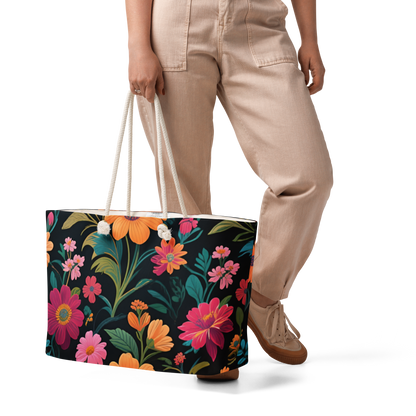 Oversized Floral Weekender Bag
