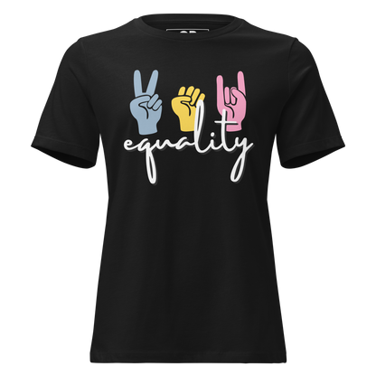 'Equality' Women's Relaxed Fit Graphic T-Shirt