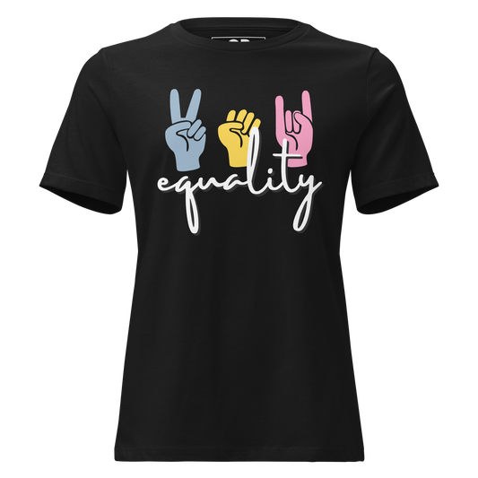 'Equality' Women's Relaxed Fit Graphic T-Shirt