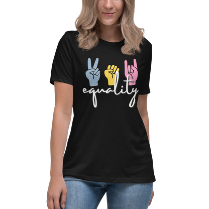 'Equality' Women's Relaxed Fit Graphic T-Shirt